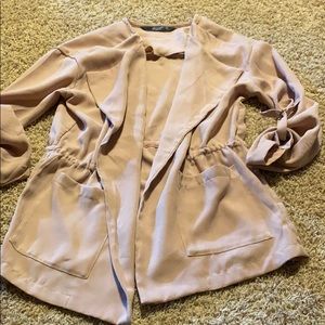 Blush pink light coat